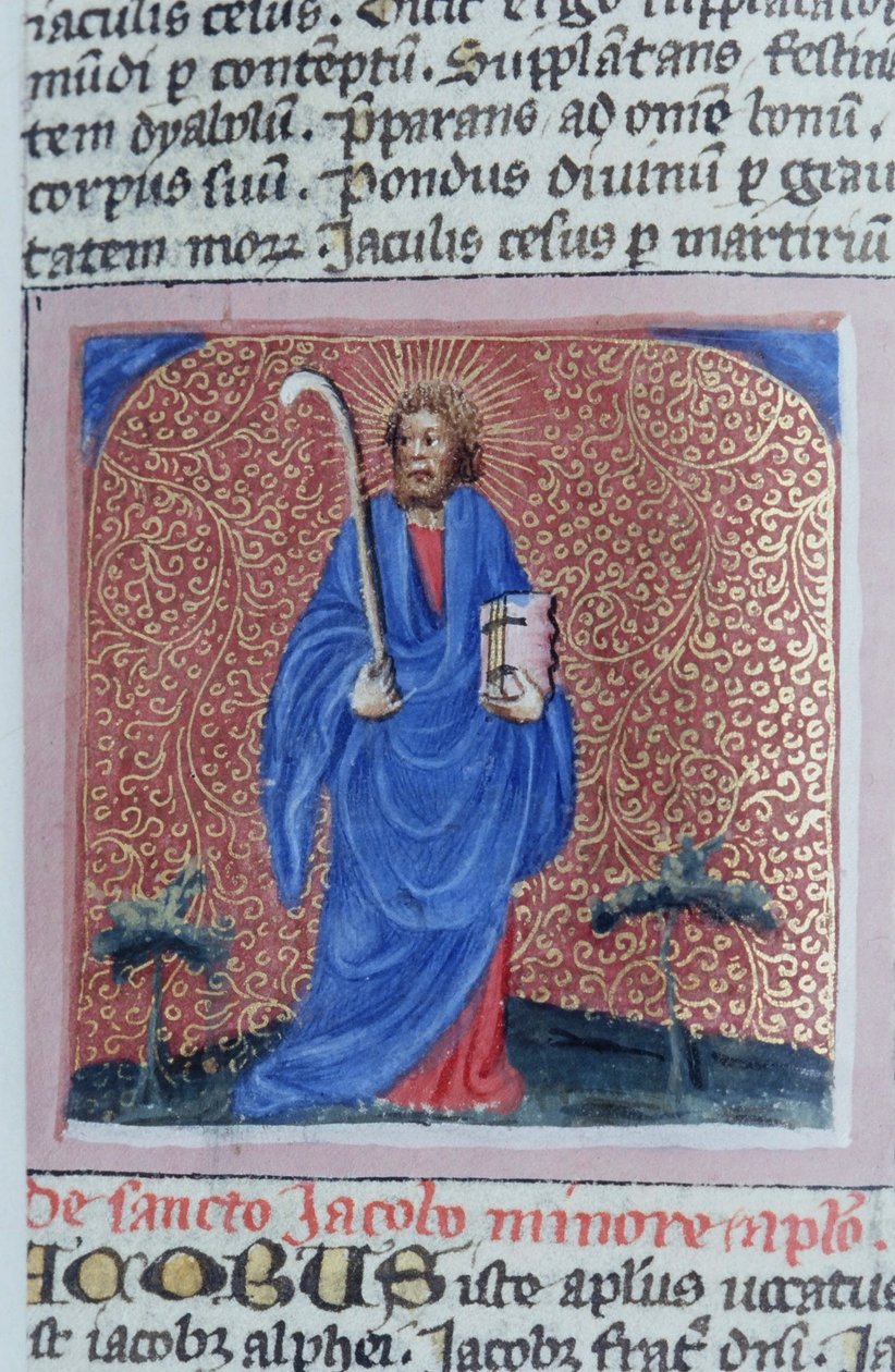 Sra. Gen 1111 Página da Legenda Aurea, Bruges, c.1400-10 de Flemish School