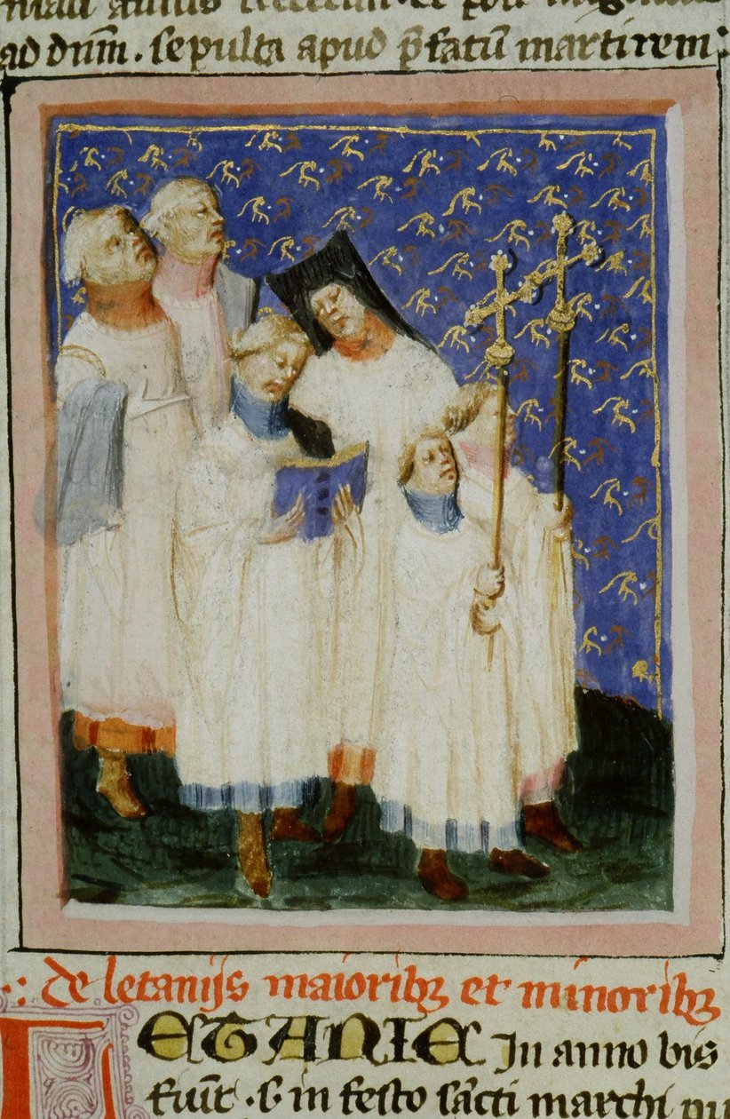 Sra. Gen 1111 Página da Legenda Aurea, Bruges, c.1400-10 de Flemish School