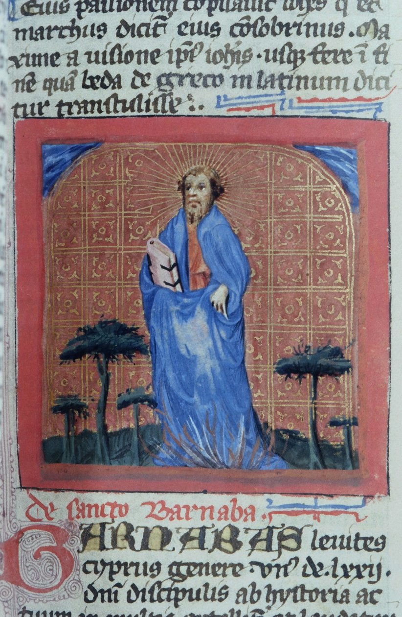 Sra. Gen 1111 Página da Legenda Aurea, Bruges, c.1400-10 de Flemish School