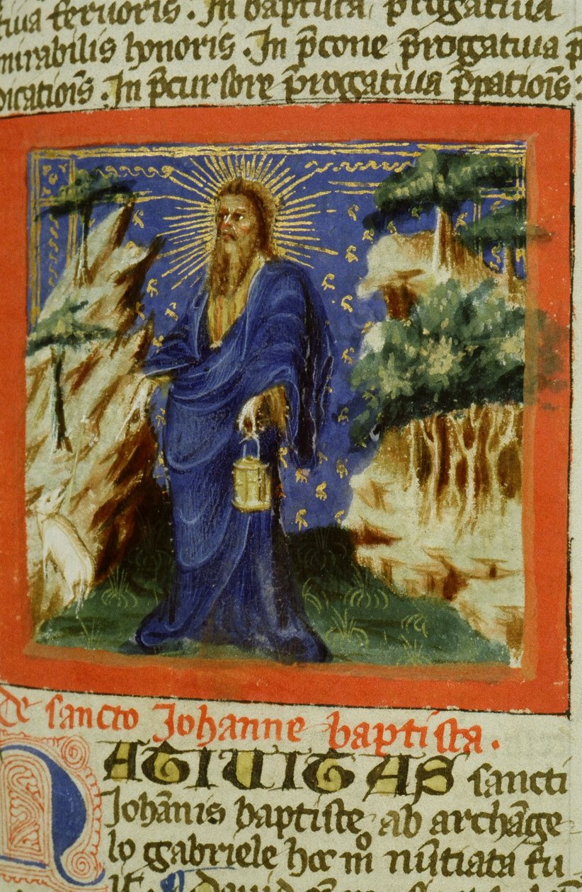 Sra. Gen 1111 Página da Legenda Aurea, Bruges, c.1400-10 de Flemish School