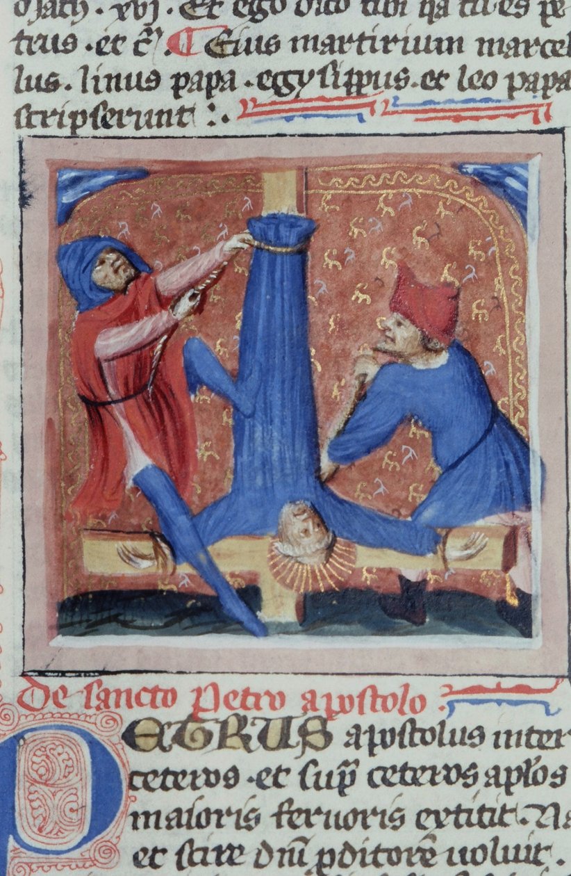 Sra. Gen 1111 Página da Legenda Aurea, Bruges, c.1400-10 de Flemish School