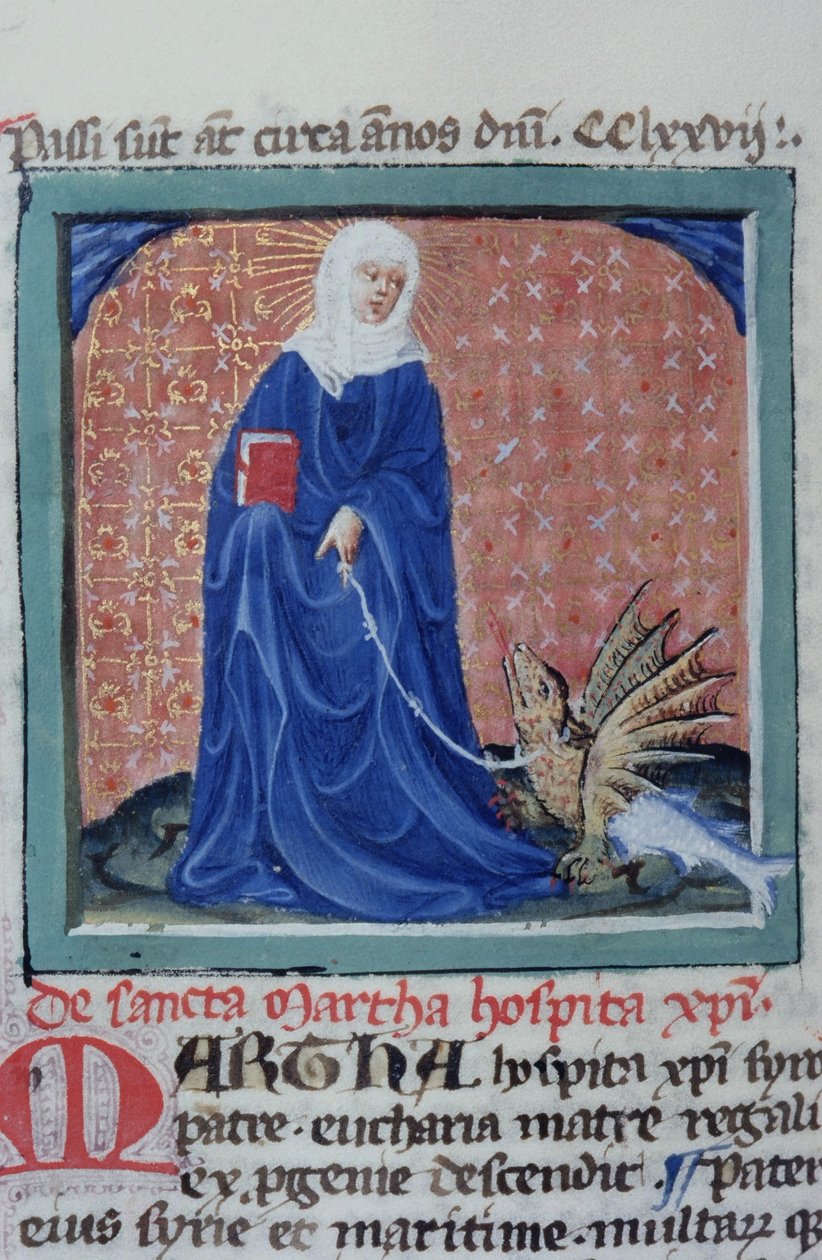 Sra. Gen 1111 Página da Legenda Aurea, Bruges, c.1400-10 de Flemish School
