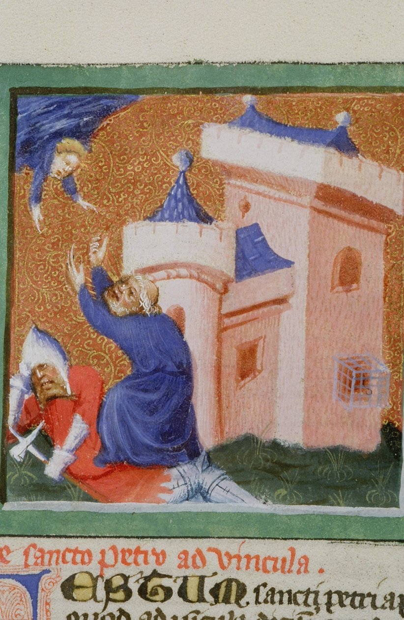 Sra. Gen 1111 Página da Legenda Aurea, Bruges, c.1400-10 de Flemish School