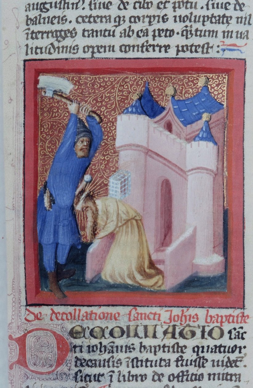 Sra. Gen 1111 Página da Legenda Aurea, Bruges, c.1400-10 de Flemish School