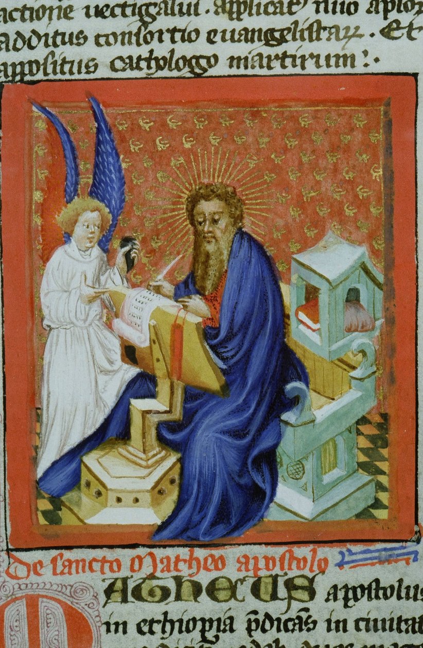 Sra. Gen 1111 Página da Legenda Aurea, Bruges, c.1400-10 de Flemish School