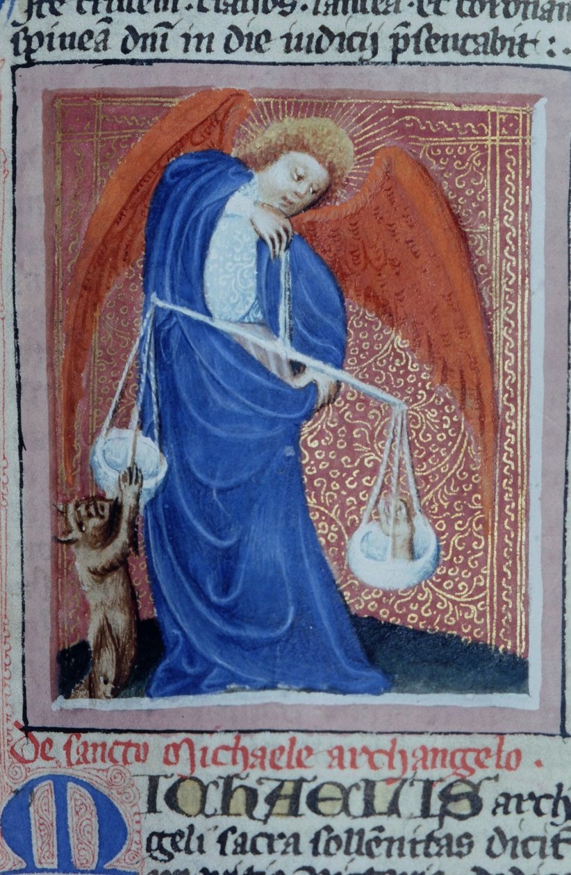 Sra. Gen 1111 Página da Legenda Aurea, Bruges, c.1400-10 de Flemish School