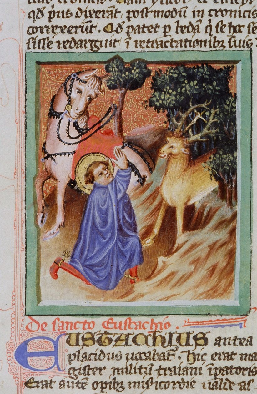 Sra. Gen 1111 Página da Legenda Aurea, Bruges, c.1400-10 de Flemish School