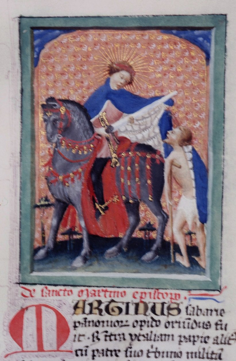 Sra. Gen 1111 Página da Legenda Aurea, Bruges, c.1400-10 de Flemish School