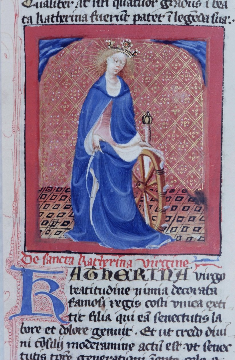 Sra. Gen 1111 Página da Legenda Aurea, Bruges, c.1400-10 de Flemish School