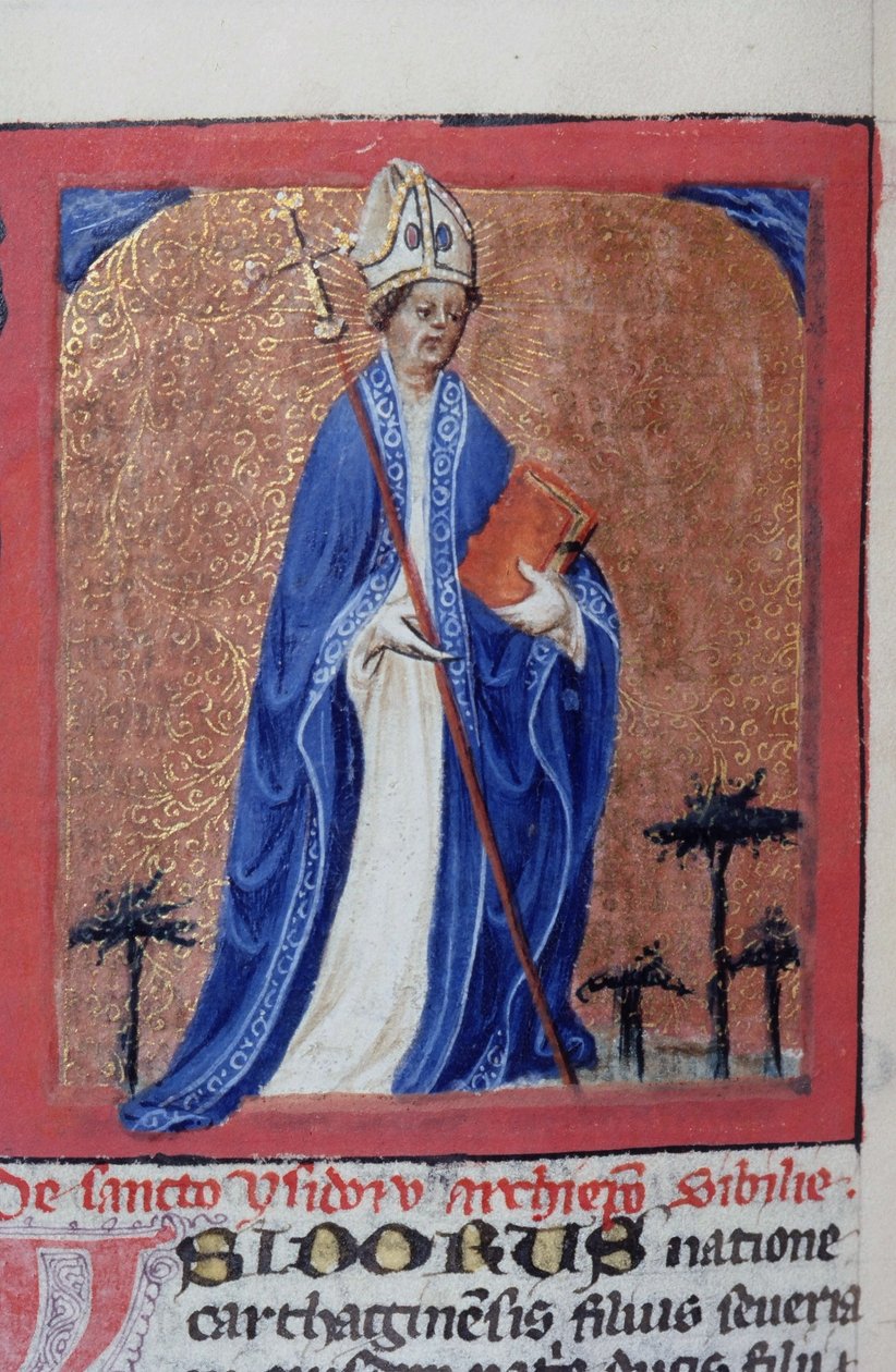 Sra. Gen 1111 Página da Legenda Aurea, Bruges, c.1400-10 de Flemish School
