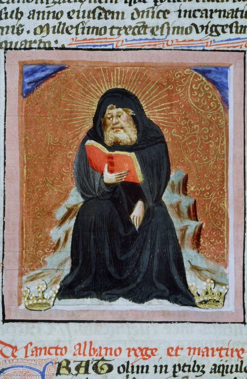 Sra. Gen 1111 Página da Legenda Aurea, Bruges, c.1400-10 de Flemish School