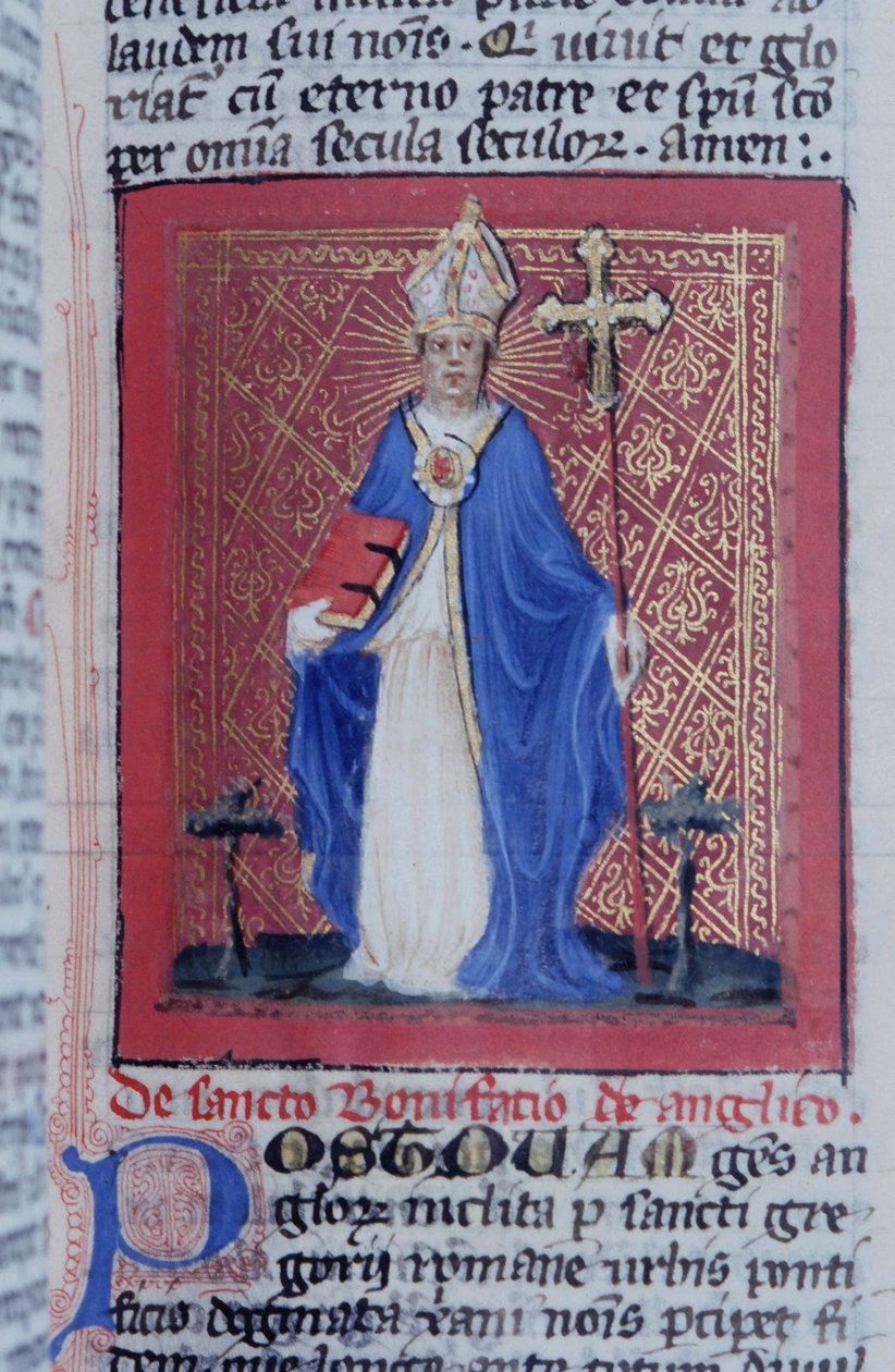 Sra. Gen 1111 Página da Legenda Aurea, Bruges, c.1400-10 de Flemish School