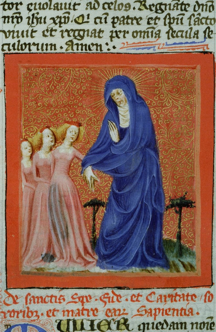Sra. Gen 1111 Página da Legenda Aurea, Bruges, c.1400-10 de Flemish School