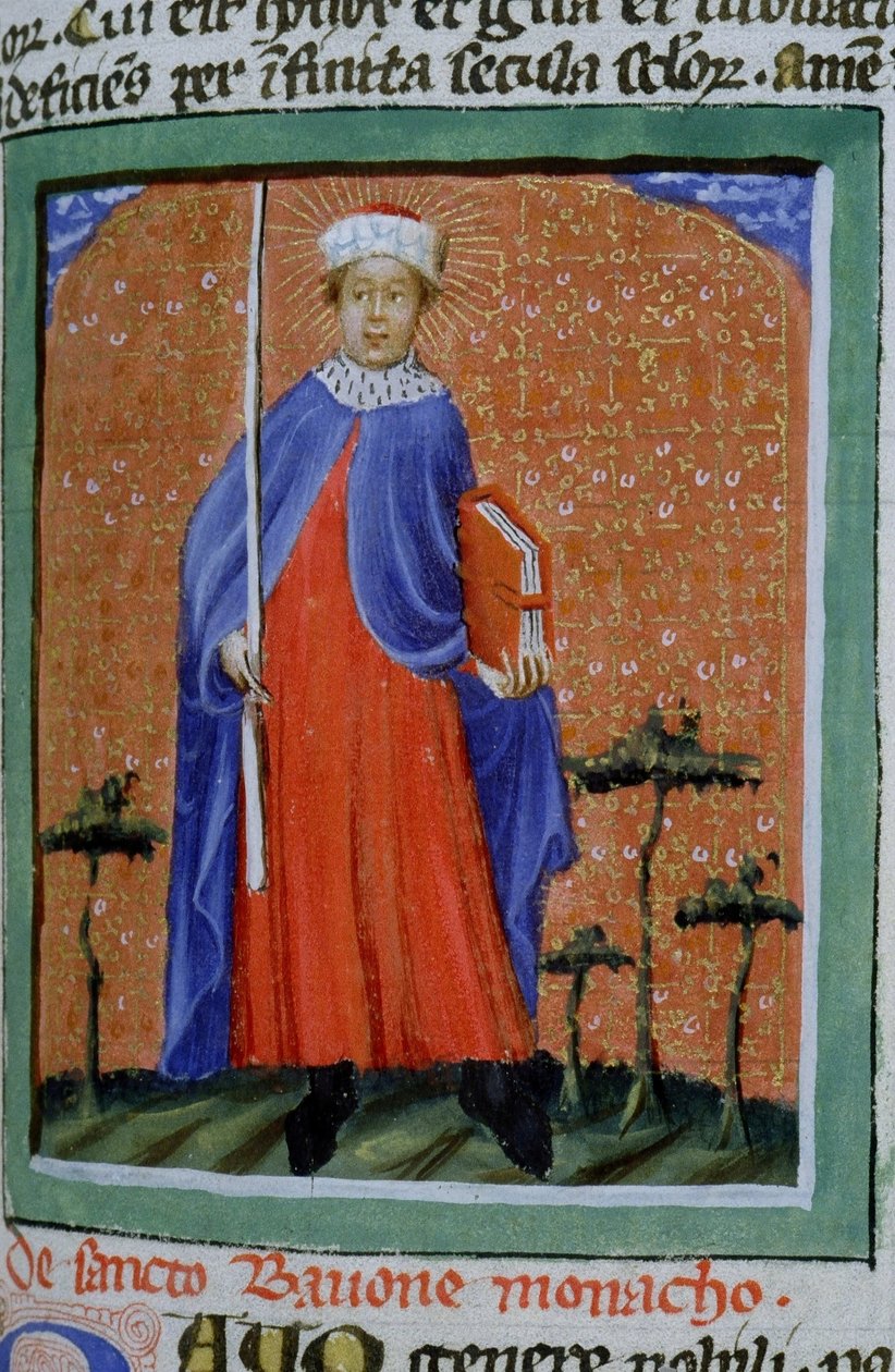 Sra. Gen 1111 Página da Legenda Aurea, Bruges, c.1400-10 de Flemish School