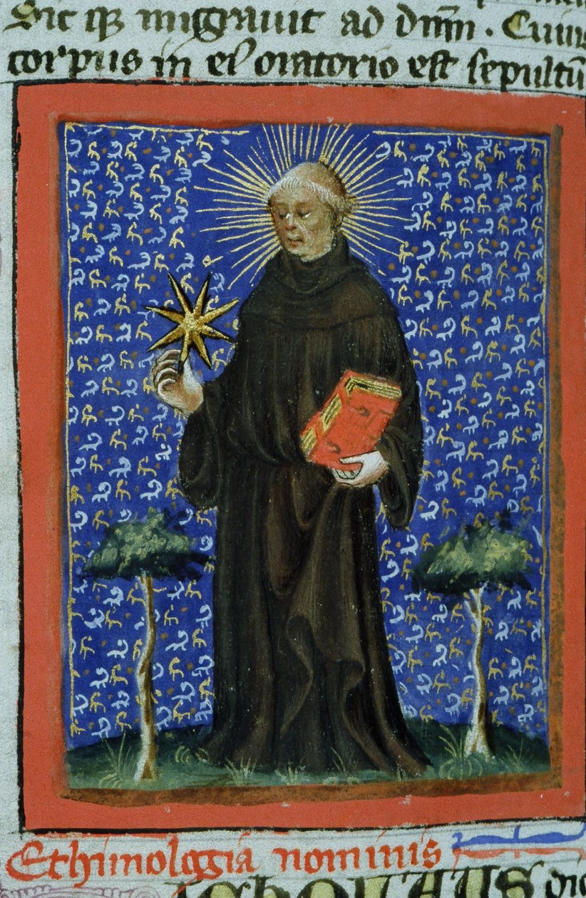 Sra. Gen 1111 Página da Legenda Aurea, Bruges, c.1400-10 de Flemish School