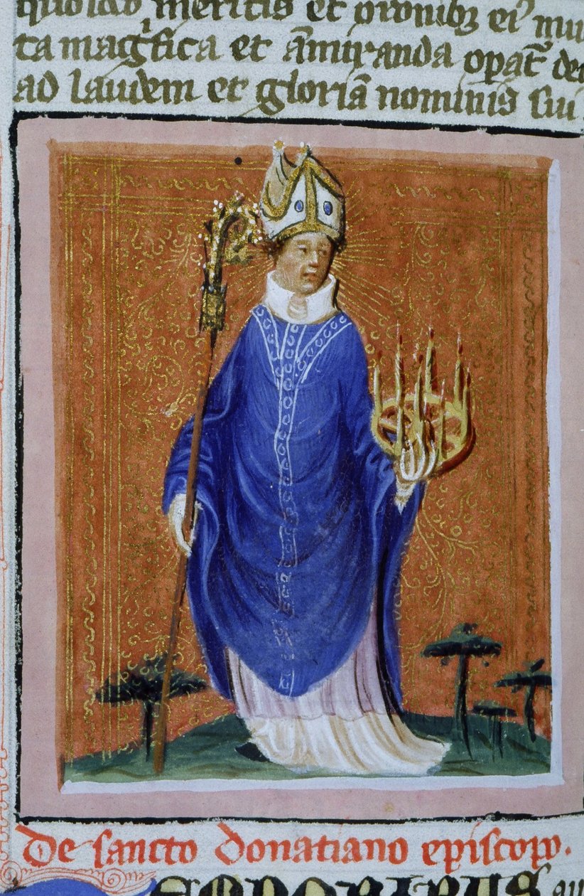 Sra. Gen 1111 Página da Legenda Aurea, Bruges, c.1400-10 de Flemish School