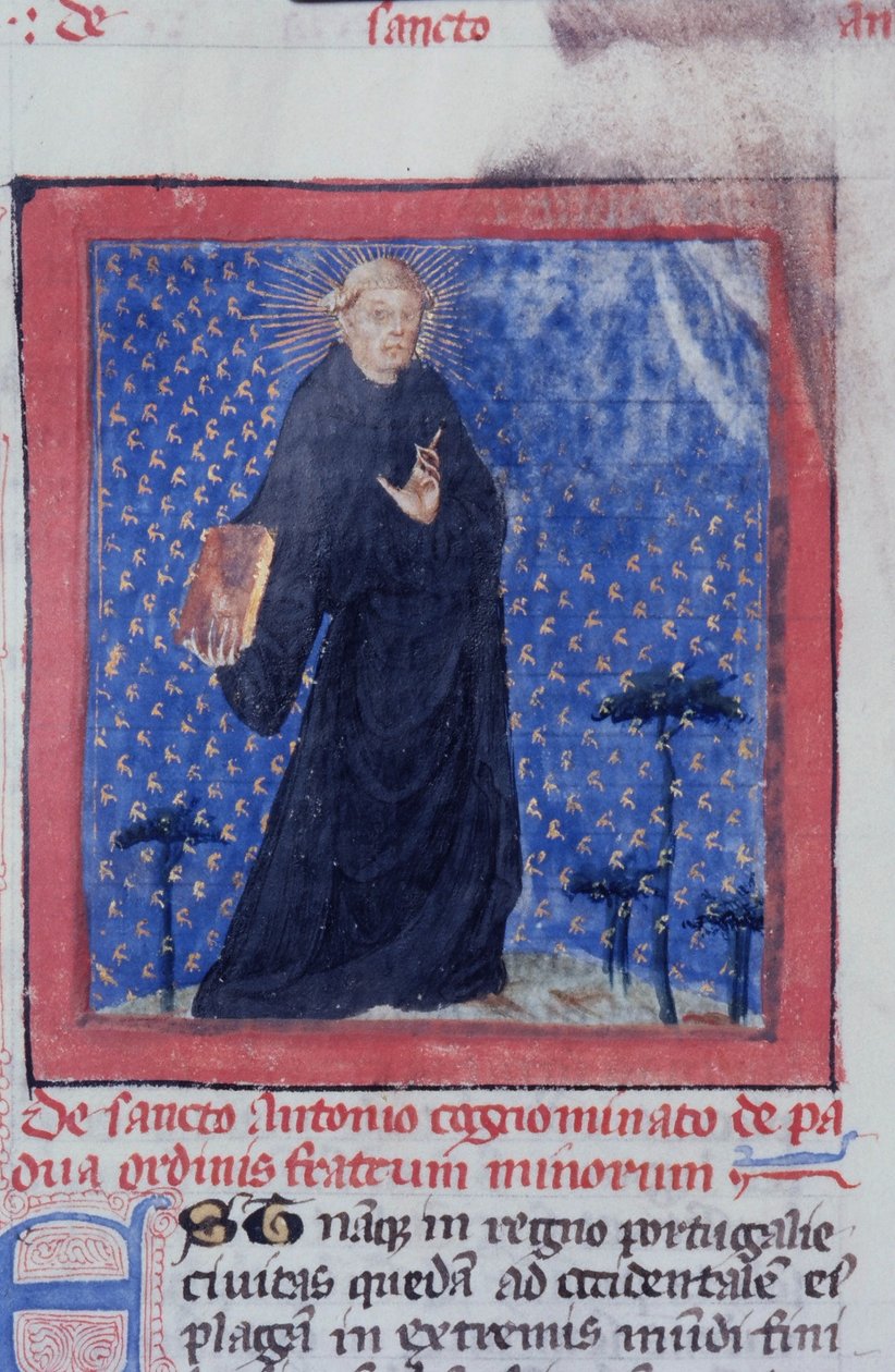 Sra. Gen 1111 Página da Legenda Aurea, Bruges, c.1400-10 de Flemish School