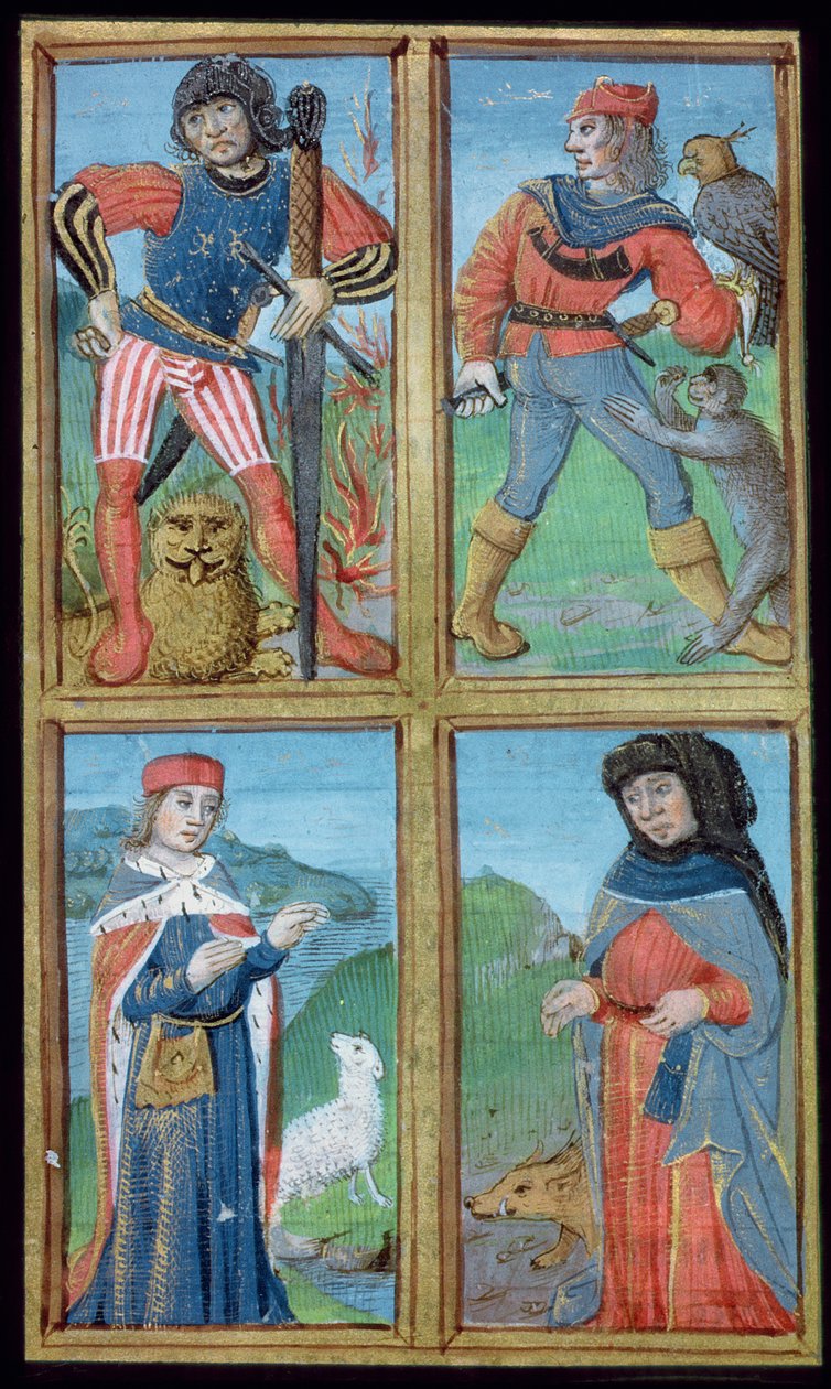 Sra. Hunter 9 f.6r Cavaleiros e nobres, de De Medina Fen I. II, de Avicena (980-1037) de Flemish School