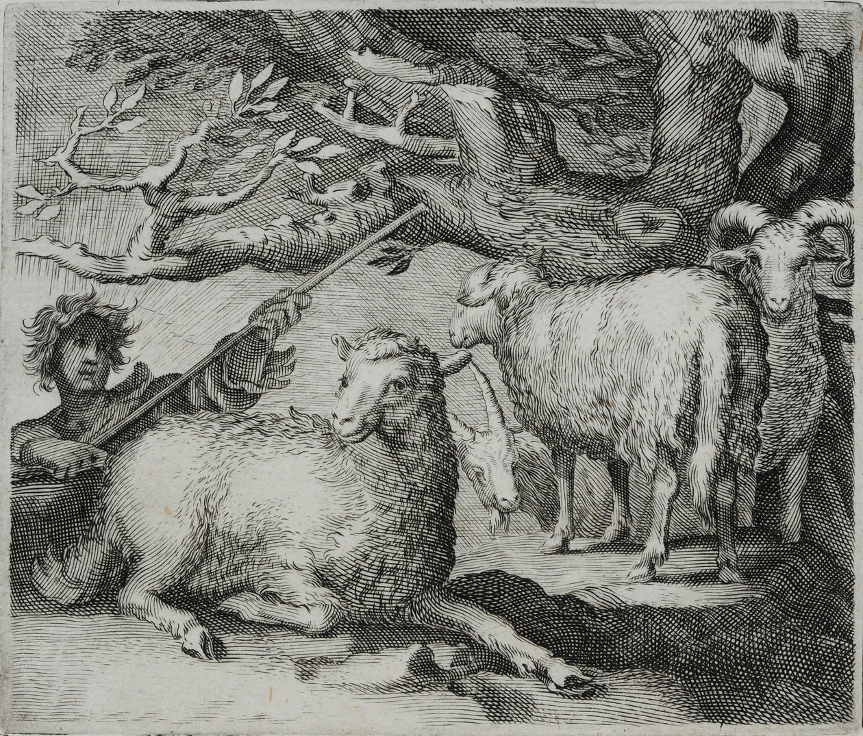 Gravura do velho mestre de Flemish School