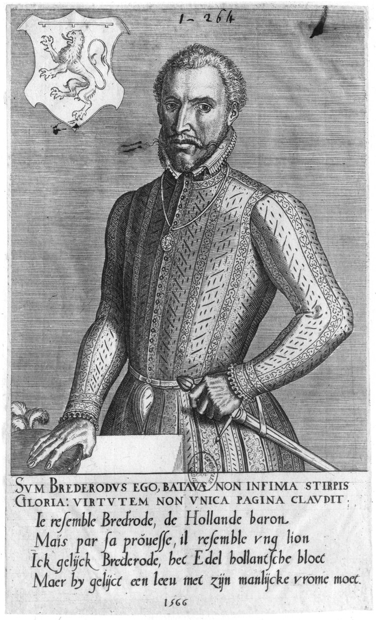 Retrato do conde Henrique de Brederode (1531-1568) 1566 de Flemish School