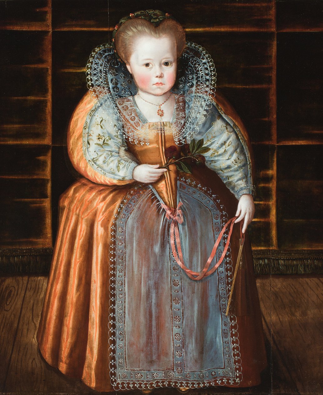 Retrato de uma criança, que se diz ser a Rainha Isabel de Flemish School