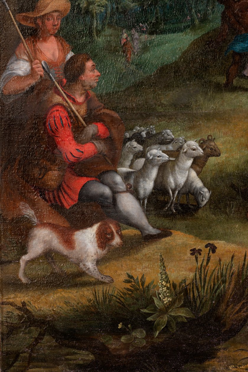 A pregação de João no deserto de Flemish School
