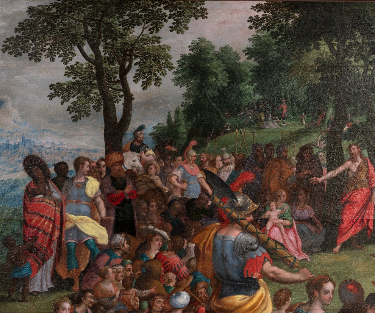 A pregação de João no deserto de Flemish School