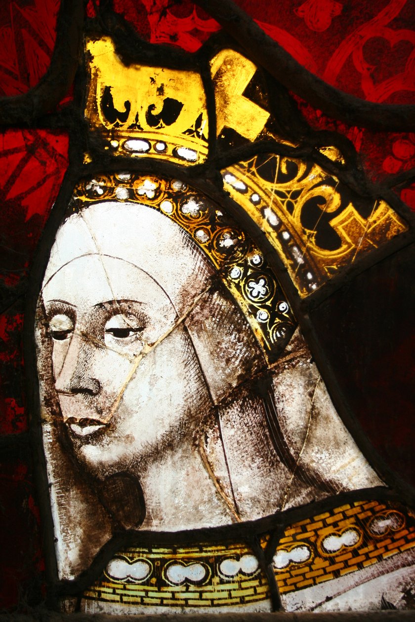 Queen Elizabeth Woodville, c.1480 (vidro manchado) de Flemish School
