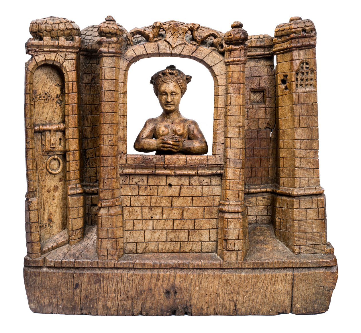 Santa Barbara em sua torre, c.1500 de Flemish School