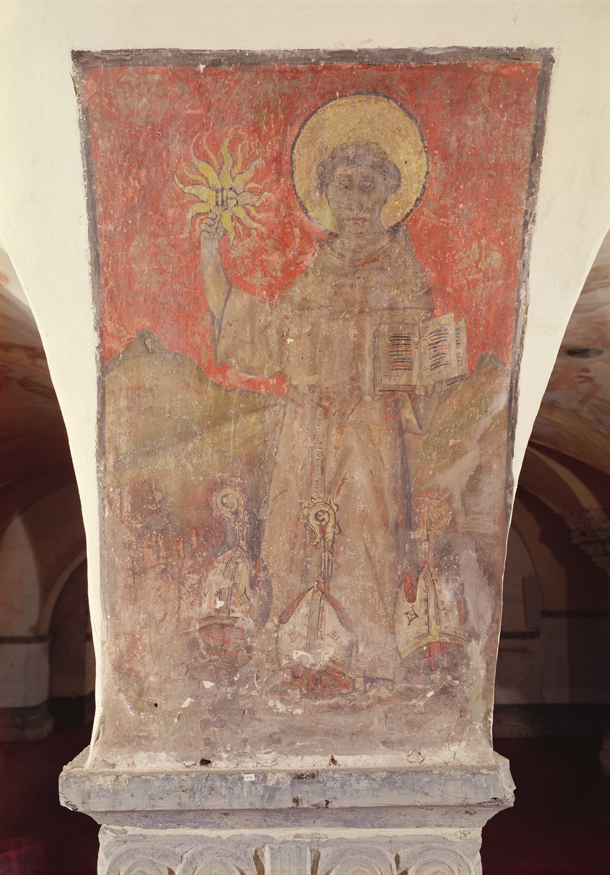 São Bernardino de Siena, mural da cripta de Flemish School