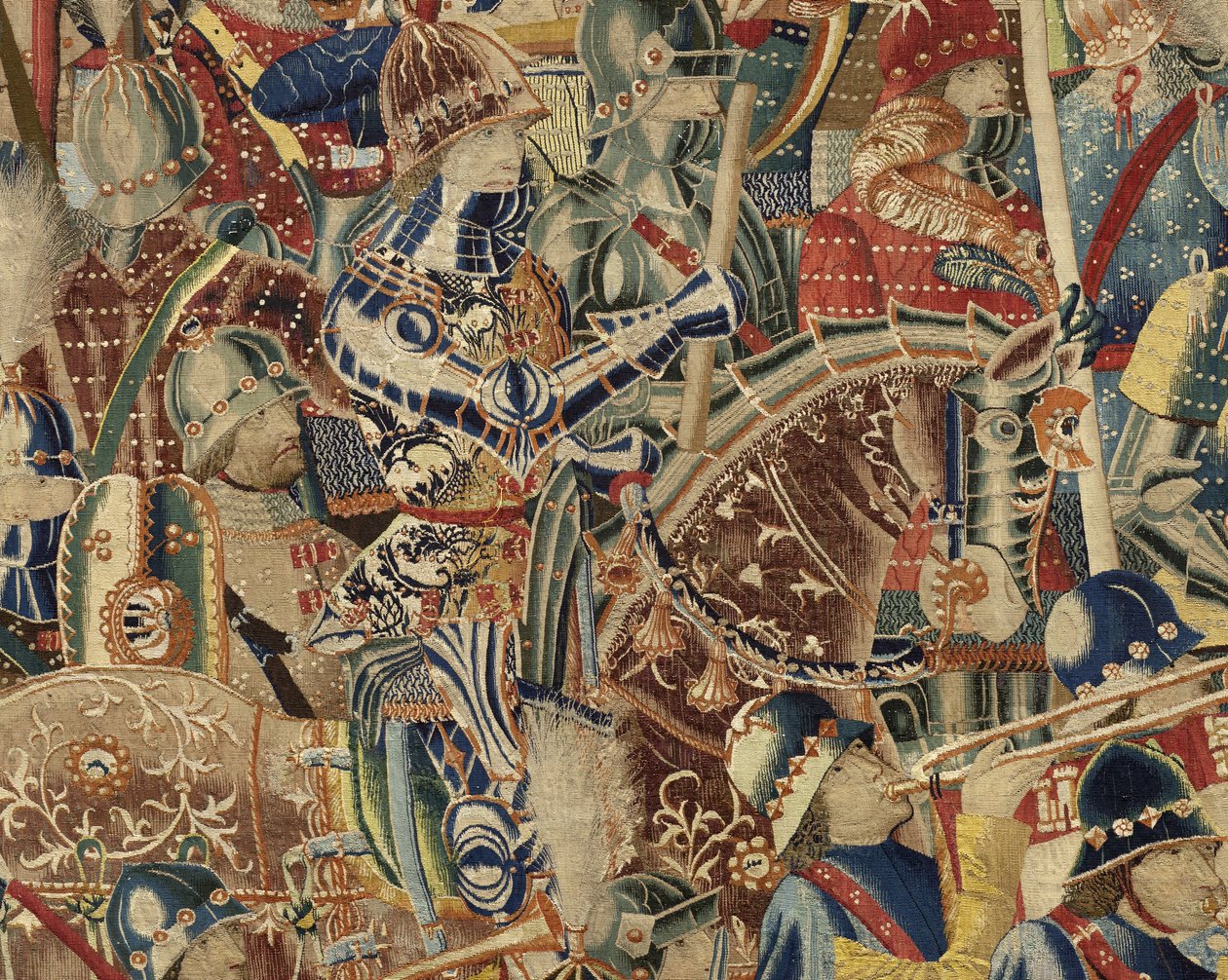 Tapeçaria mostrando as Conquistas do rei Alfonso V de Portugal de Flemish School