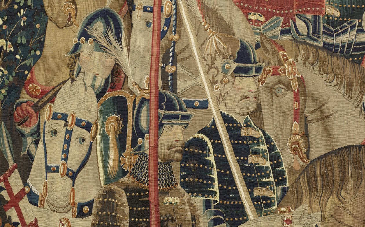 Tapeçaria mostrando as Conquistas do rei Alfonso V de Portugal de Flemish School