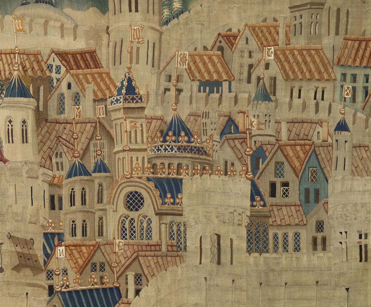 Tapeçaria mostrando as Conquistas do rei Alfonso V de Portugal de Flemish School