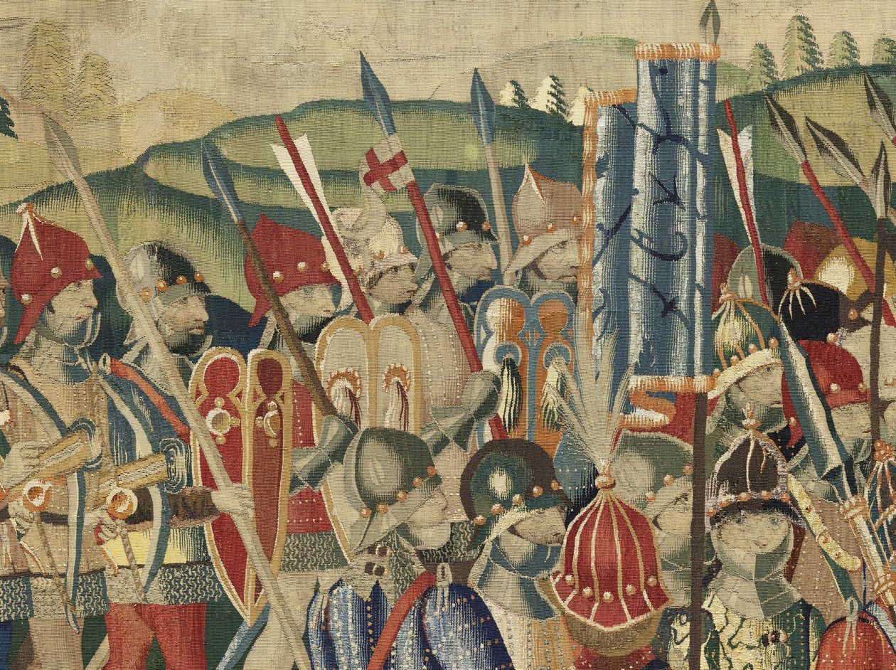 Tapeçaria mostrando as Conquistas do rei Alfonso V de Portugal de Flemish School