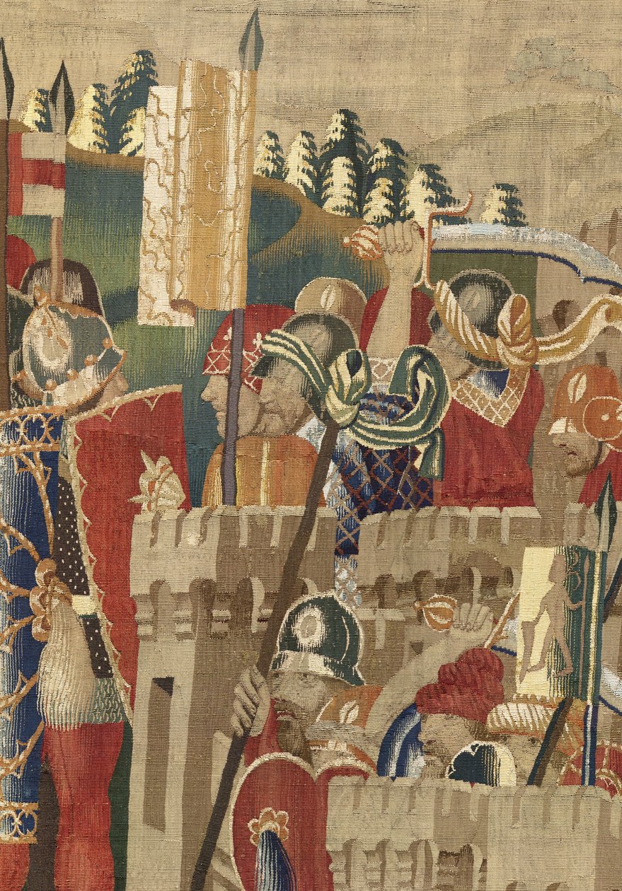 Tapeçaria mostrando as Conquistas do rei Alfonso V de Portugal de Flemish School