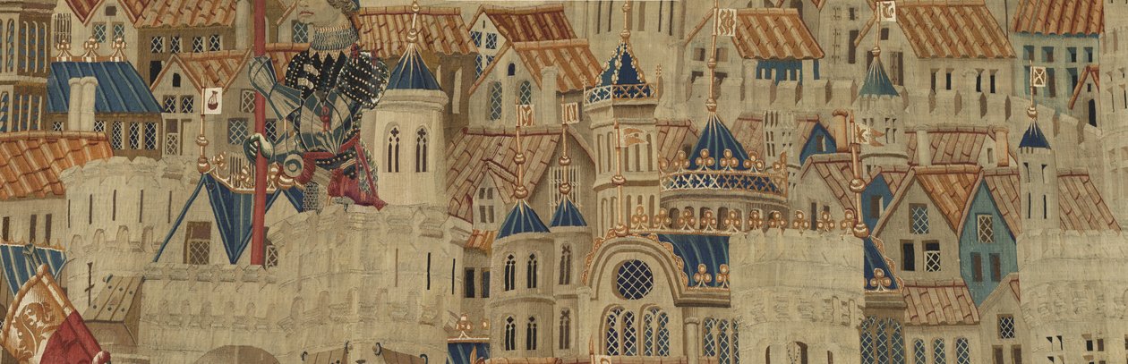 Tapeçaria mostrando as Conquistas do rei Alfonso V de Portugal de Flemish School