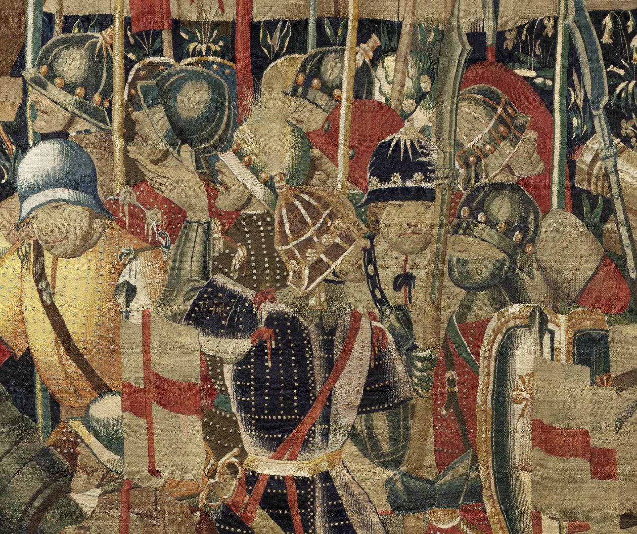 Tapeçaria mostrando as Conquistas do rei Alfonso V de Portugal de Flemish School