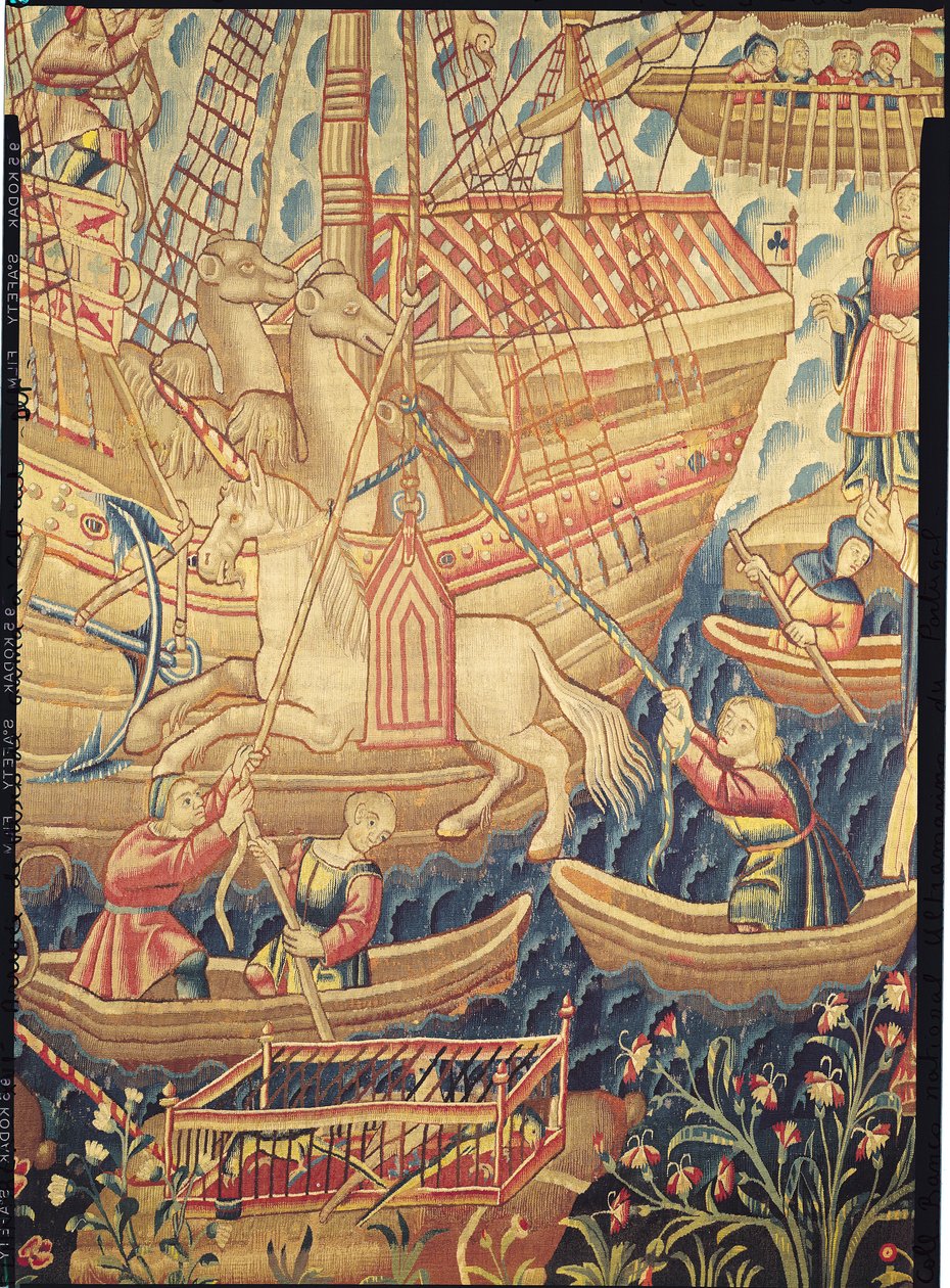 A chegada de Vasco de Gama de Flemish School