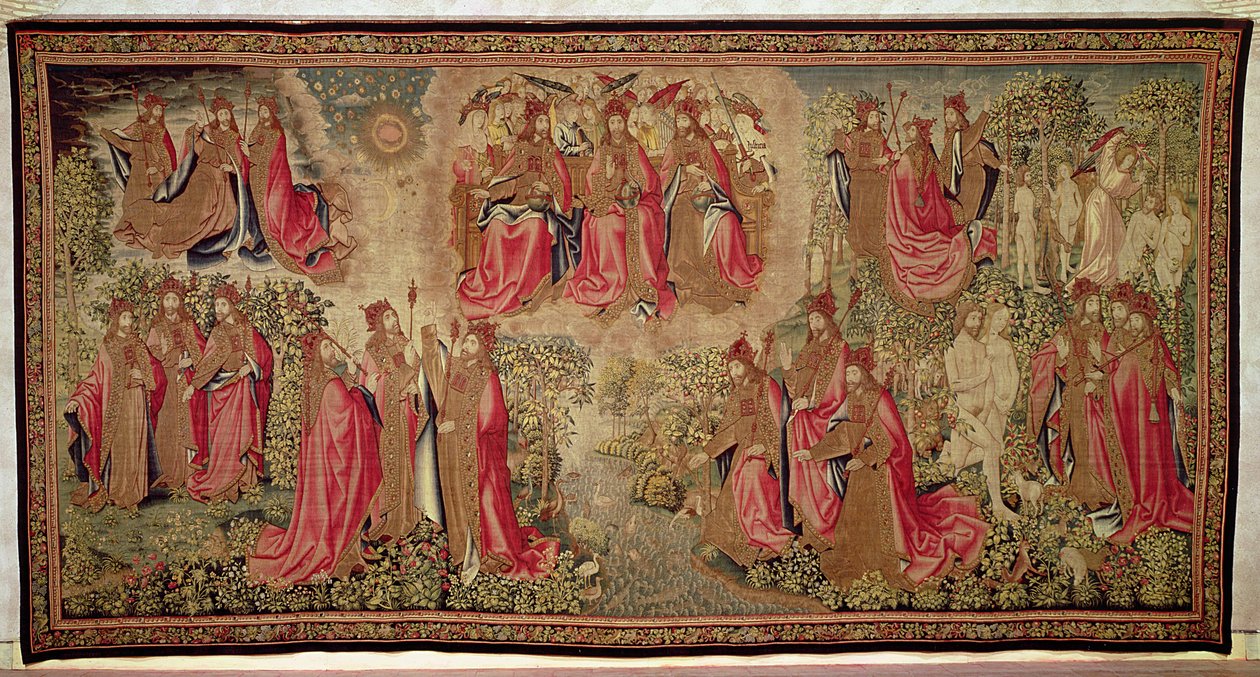 A Criação, Oficina de Bruxelas, c.1600 de Flemish School