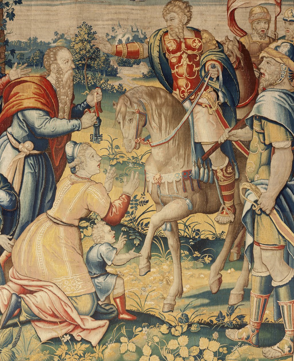 A História de Hannibal, c.1570 (tapeçaria) de Flemish School