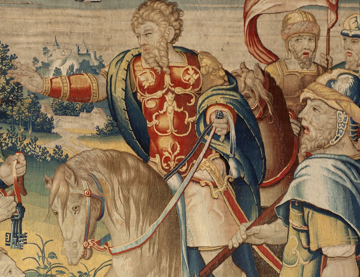 A História de Hannibal, c.1570 (tapeçaria) de Flemish School