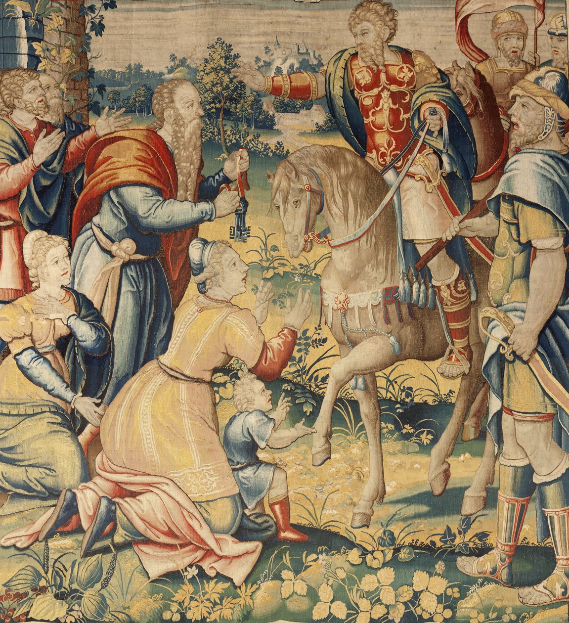 A História de Hannibal, c.1570 (tapeçaria) de Flemish School