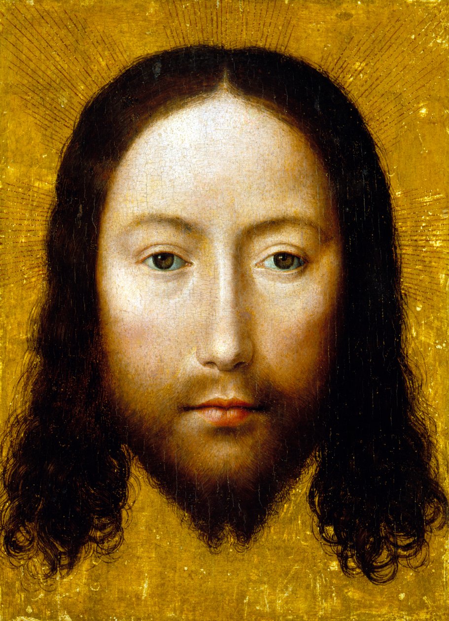 The Holy Face, 1500-15 (óleo sobre painel de carvalho) de Flemish School