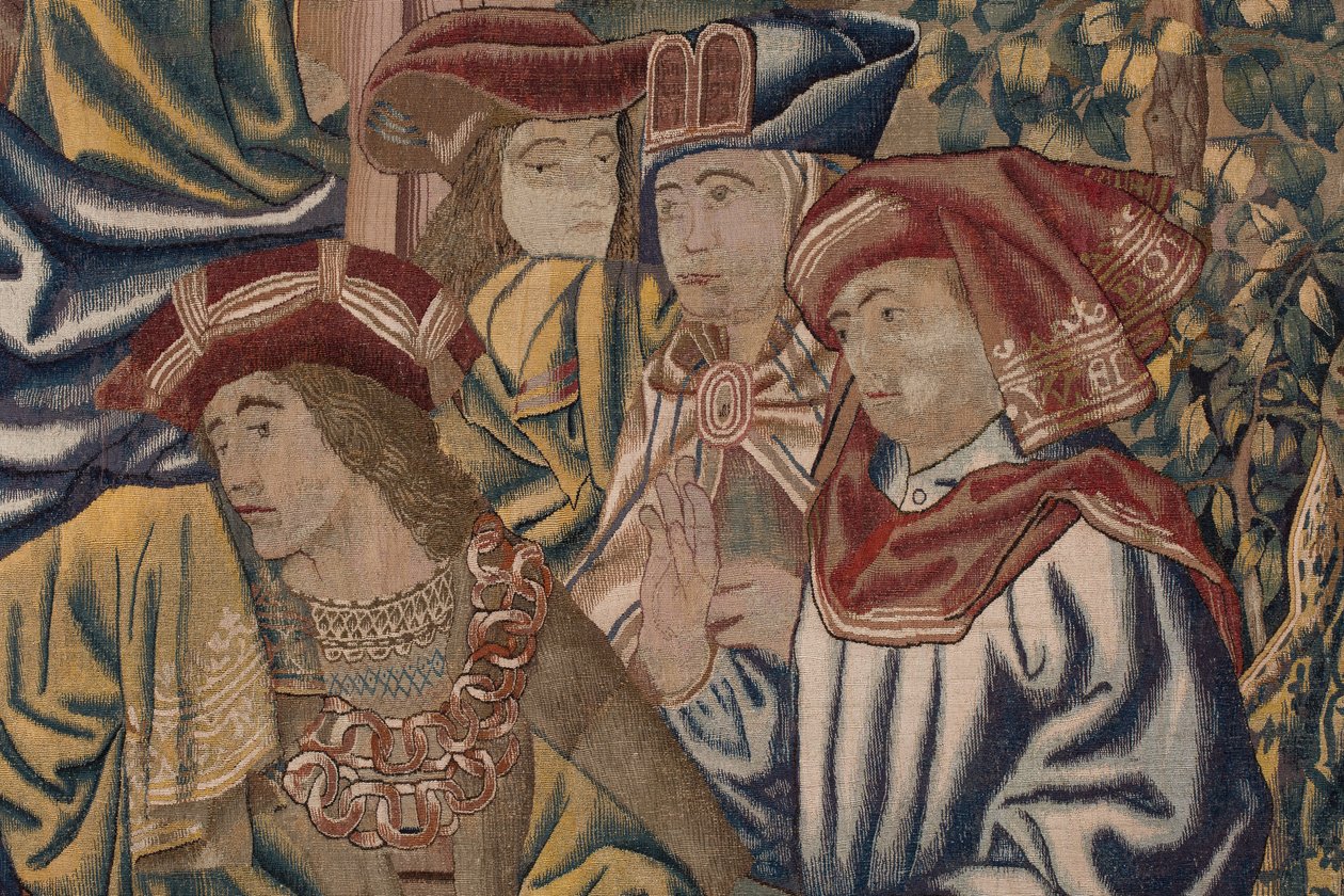 Tapeçaria A Redenção do Homem (têxtil) de Flemish School