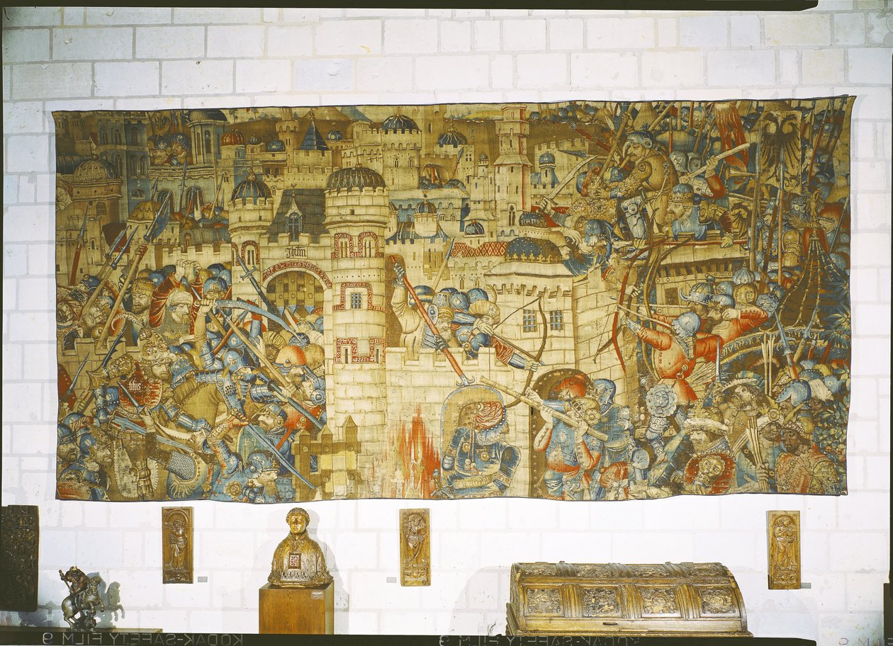 A vingança de Notre-Seigneur, o cerco de Jerusalém de Flemish School