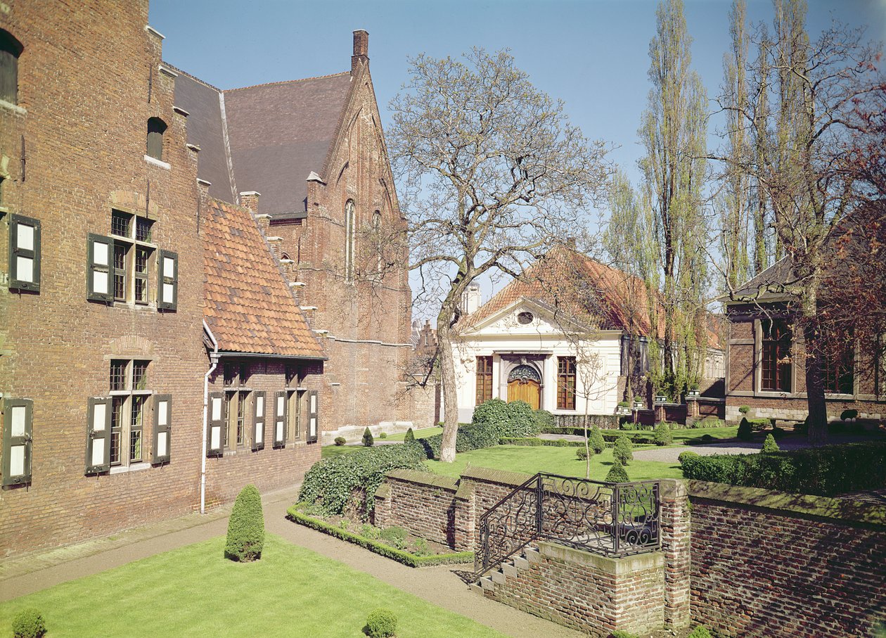 Vista da Casa da Abadessa, o refeitório e um dormitório (ver também 208605, 375105, 375106 e 375107) de Flemish School