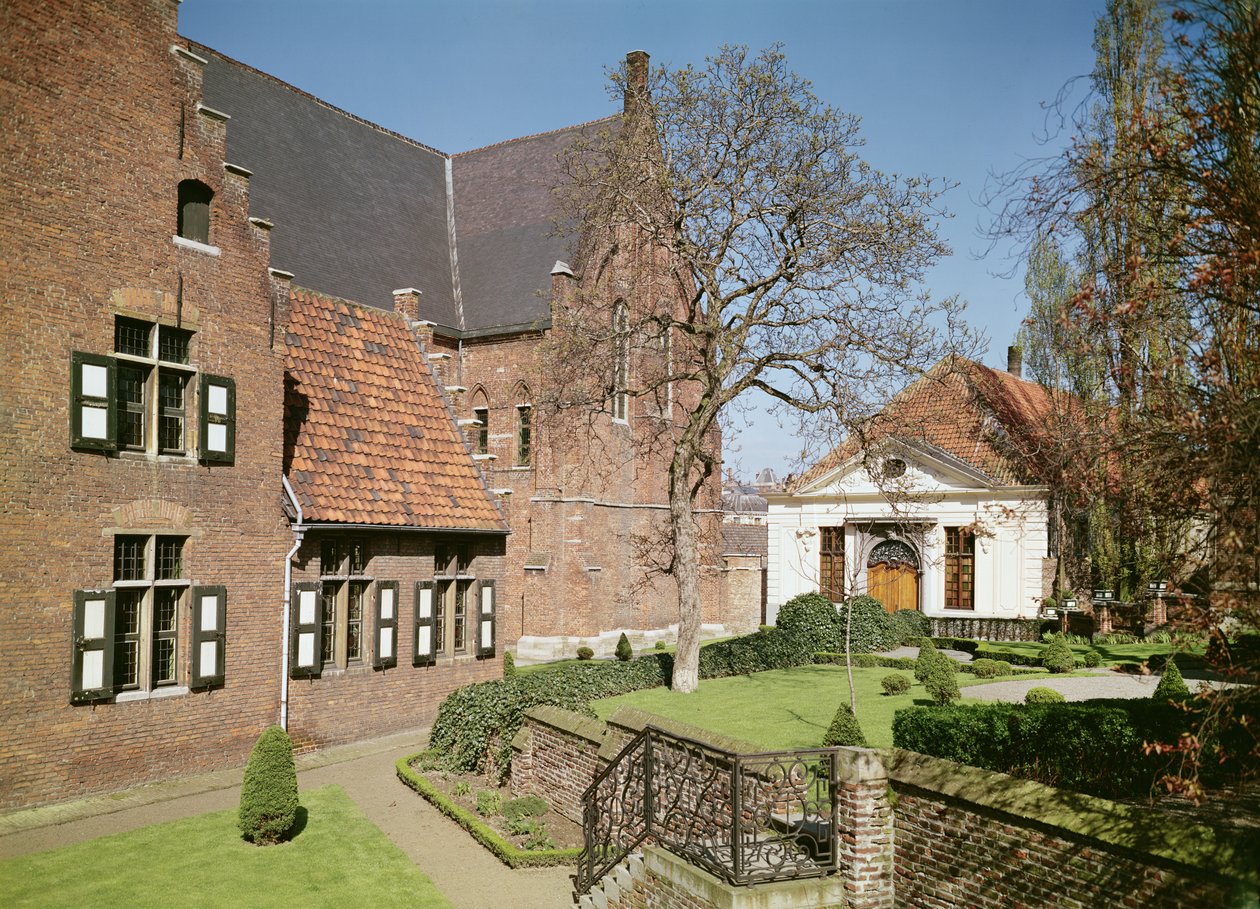 Vista da casa da abadessa, do refeitório e de um dormitório (ver também 208606, 375105, 375106 e 375107) de Flemish School