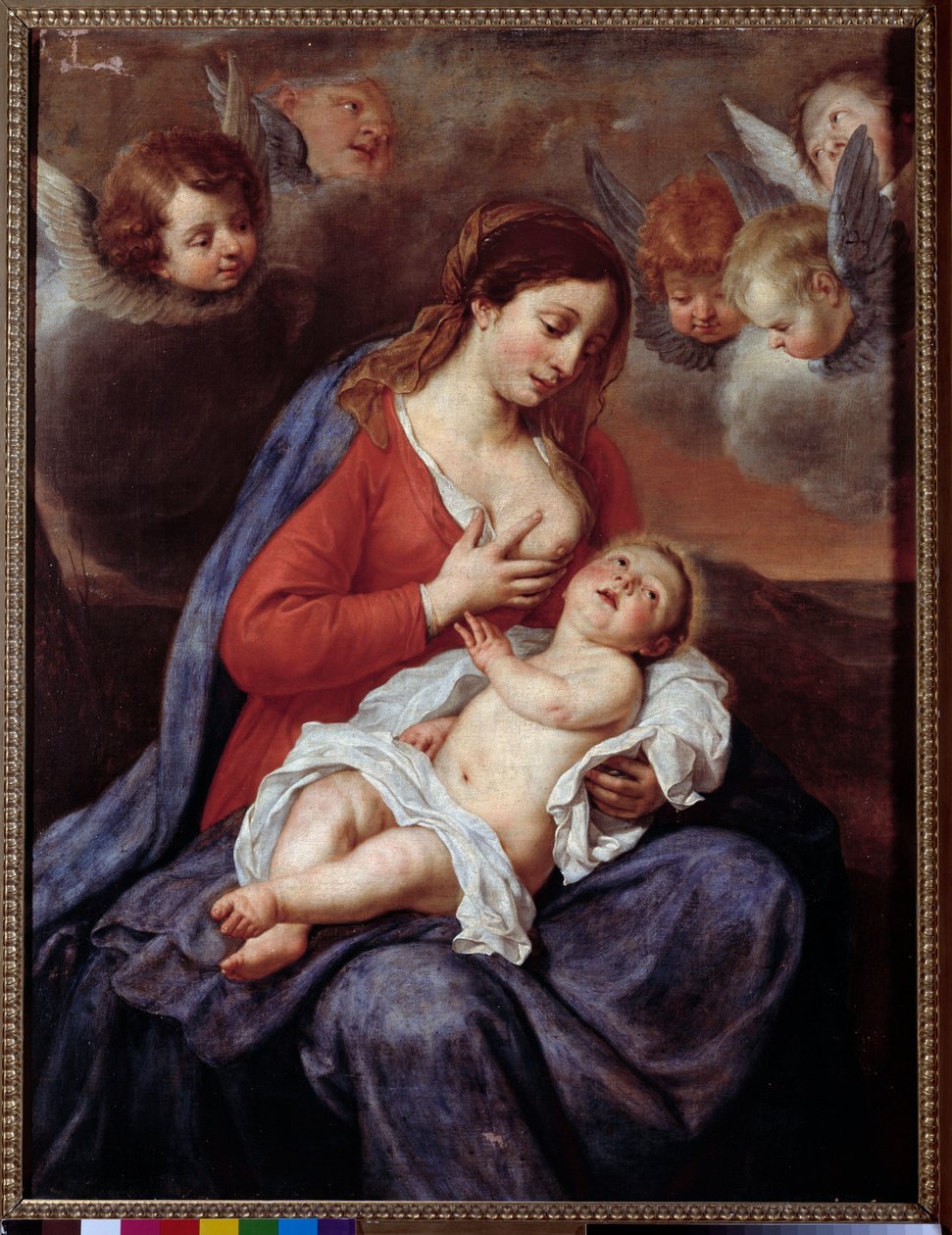 Virgem com criança (Pintura de Flemish School