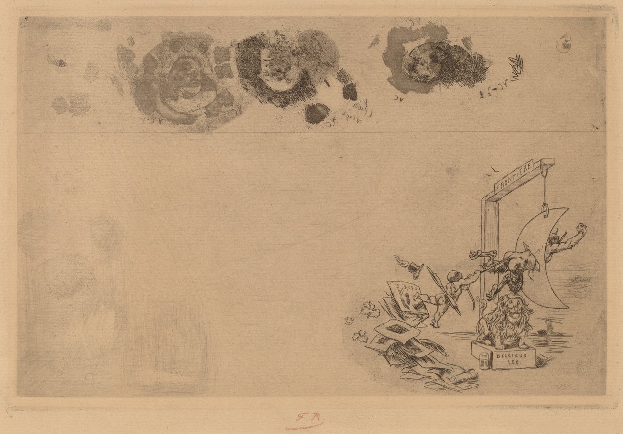Fronteira belga, Bill of Disorder (Frontiere de Belgique. Billet a Desordre) de Félicien Rops