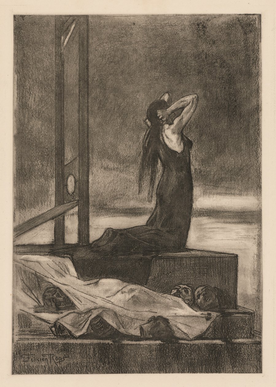 Punição Capital: A Dor da Morte (Todesstrafe: La peine de mort) de Félicien Rops
